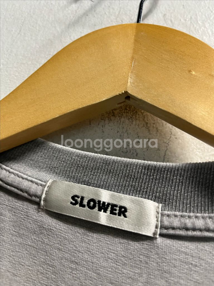 105-110 SLOWER 피그먼트워싱 루즈핏 반팔티--4
