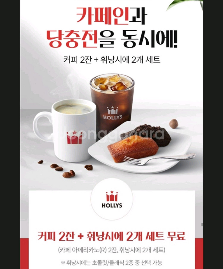 할리스 아메리카노2&휘낭시에2--0
