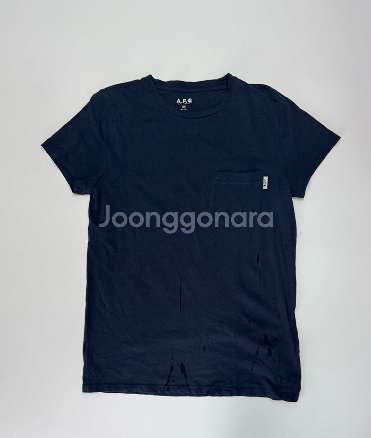 여성 칼하트 x 아페쎄 원 포캣 반팔 티셔츠--0