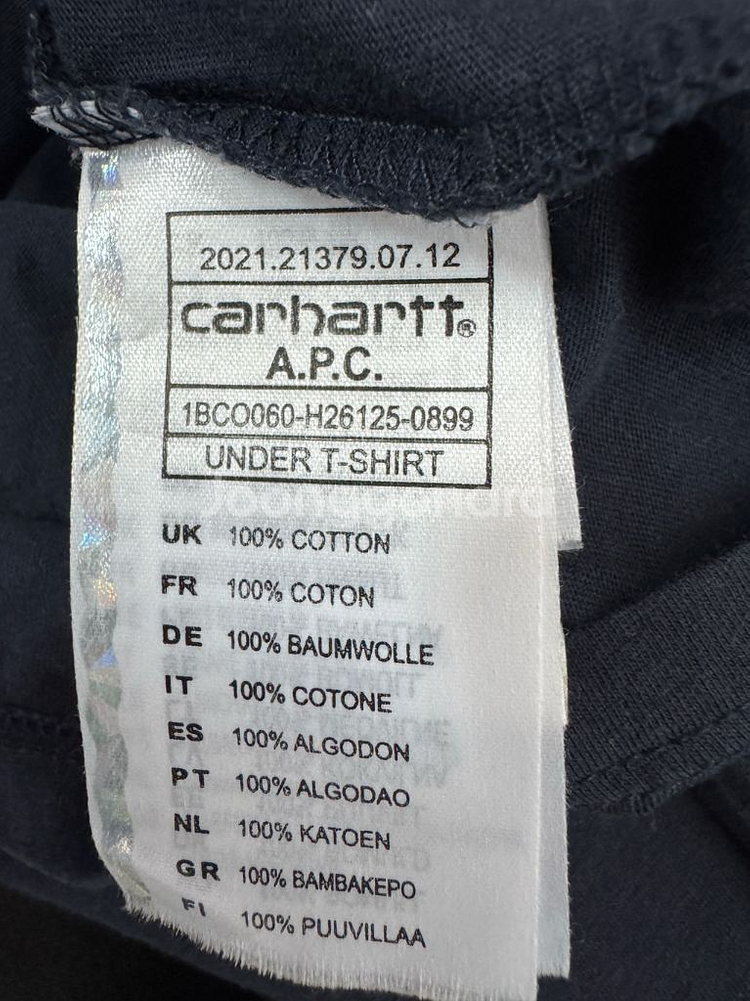 여성 칼하트 x 아페쎄 원 포캣 반팔 티셔츠--3