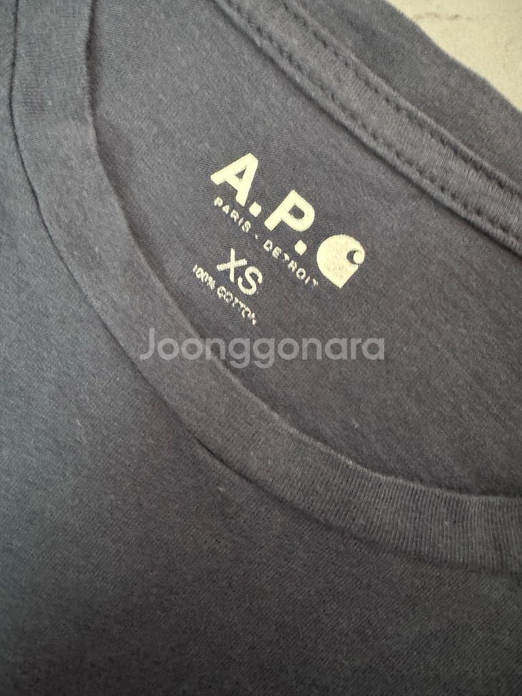 여성 칼하트 x 아페쎄 원 포캣 반팔 티셔츠--2