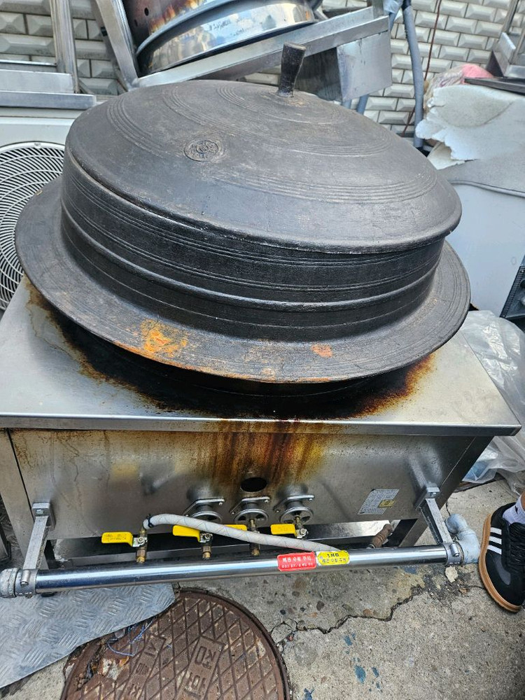 신용산업 무쇠 가마솥 면렌지 LNG(SM750N-001 이미지