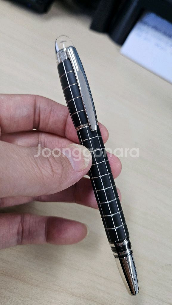 몽블랑 스타워커 메탈 러버 M닙 만년필--1