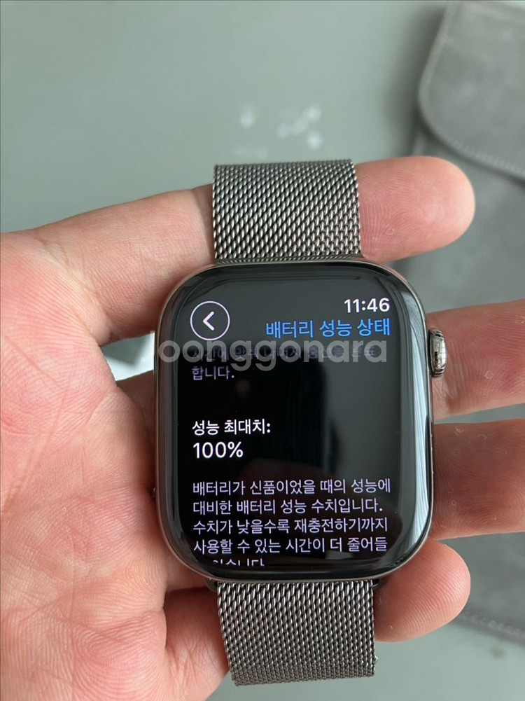 (애케플) 가격다운 애플워치10 46mm 네츄럴티타늄--0