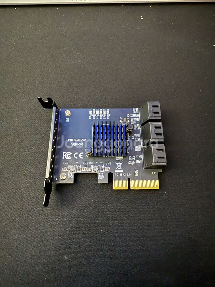 PCI-E SATA 6슬롯 확장 카드--0