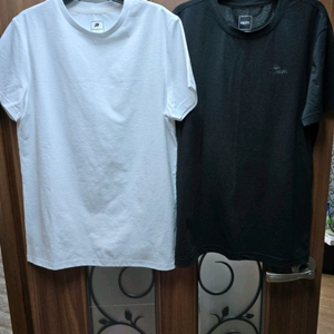빈폴 흰색 네파 검정 반팔 티셔츠 90 2종일괄