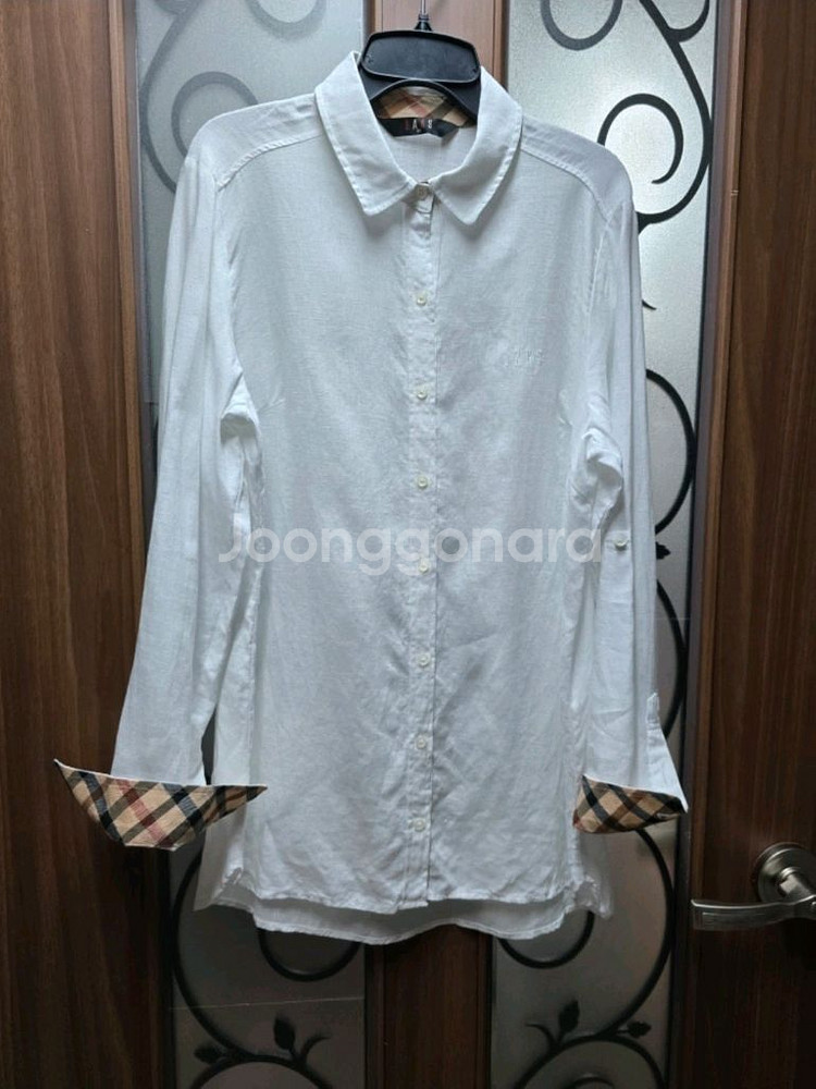 닥스 여성 흰색 마 셔츠 90--0