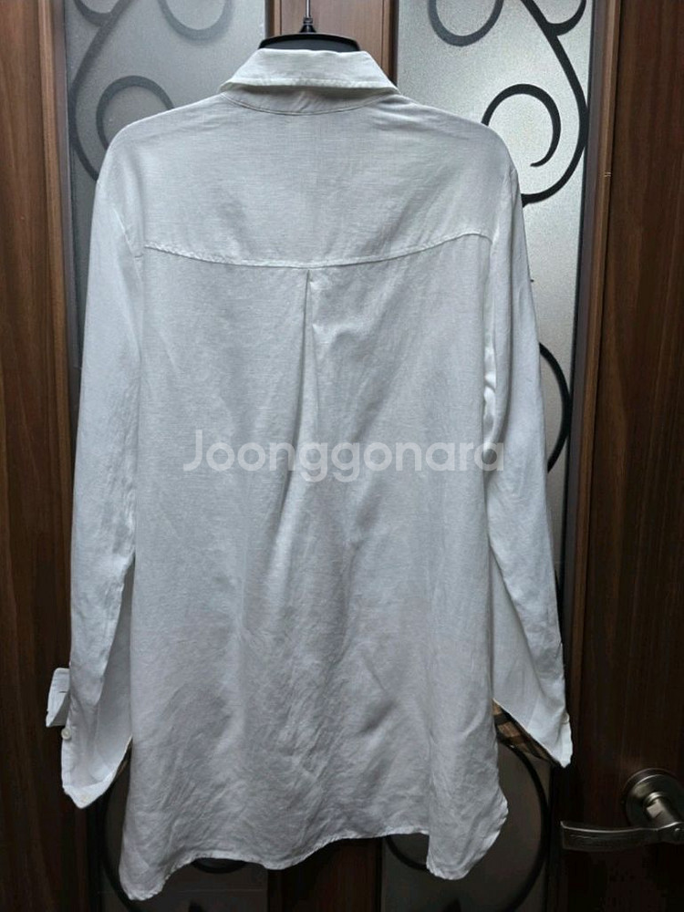 닥스 여성 흰색 마 셔츠 90--2