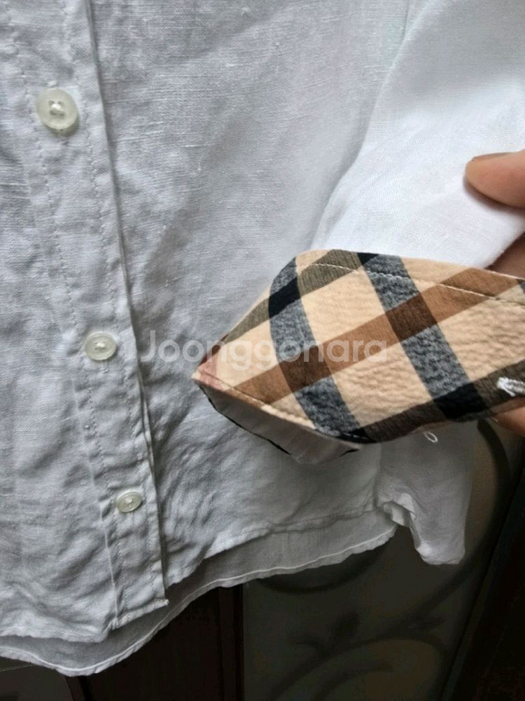 닥스 여성 흰색 마 셔츠 90--3