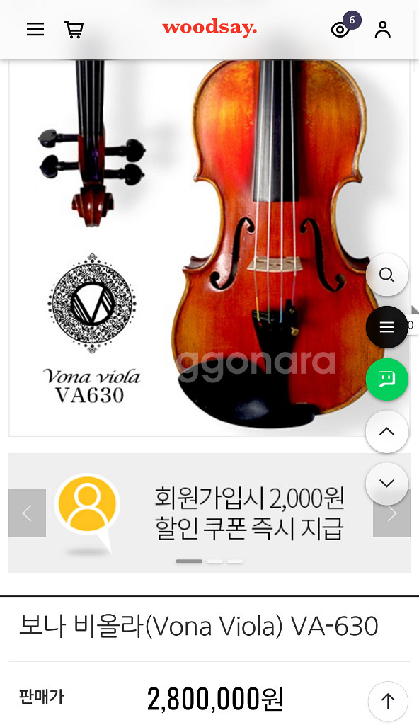 보나 비올라 VA-620 15반 + 비올라 뱀케이스--1