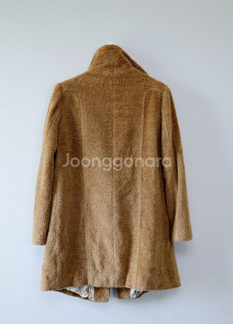 MINE/마인/한섬/표예진 코트/블루 모헤어 코트--3