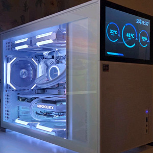 화이트 감성 풀튜닝 컴팩트PC - 가까운 지역 배송해줌