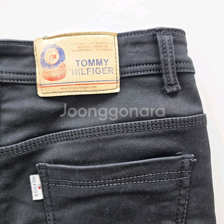 타미힐피거 카고 흑청 스판 사이즈29 R0994--4