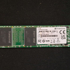 트랜센드 M.2 NVME SSD 1TB(정품 AS남음)