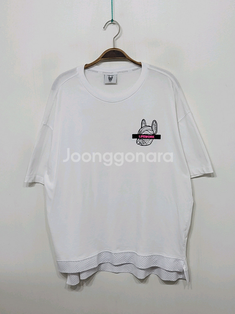 (XXL) 라이프워크 반팔티 화이트 빅사이즈 티셔츠--0