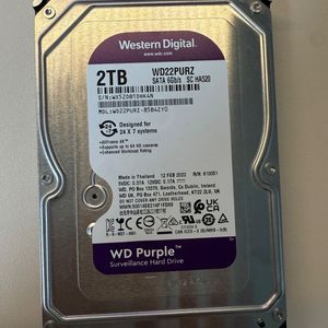 WD Purple 2TB HDD 포맷완료 22년 상태