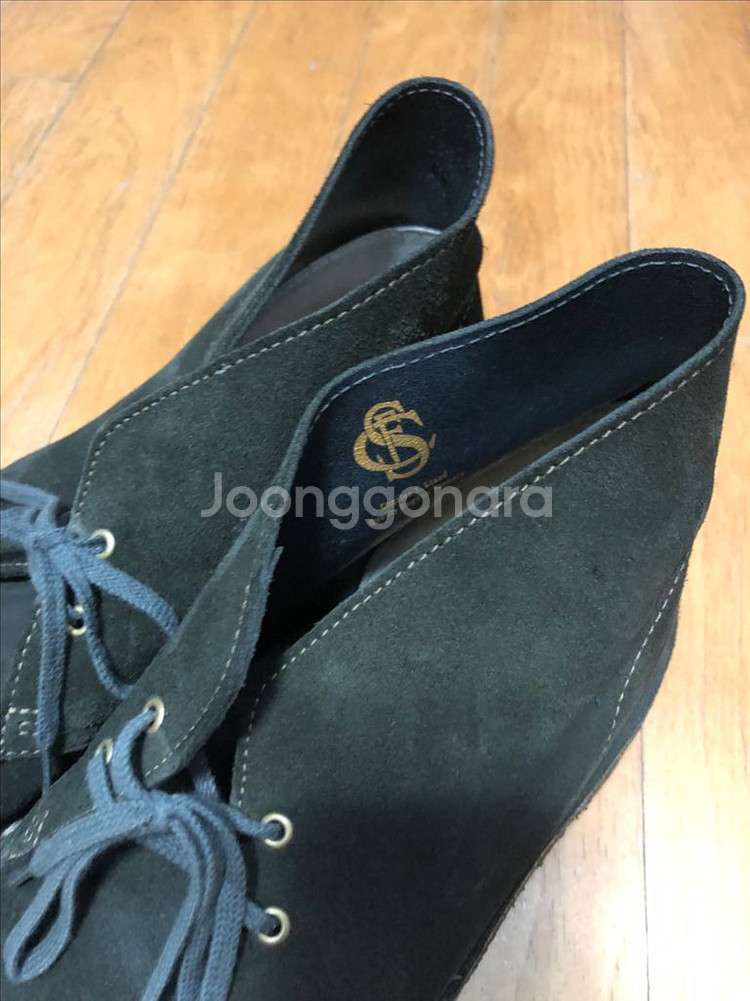 클락스 오리지널 데저트 부츠 처카부츠 올리브 265--3
