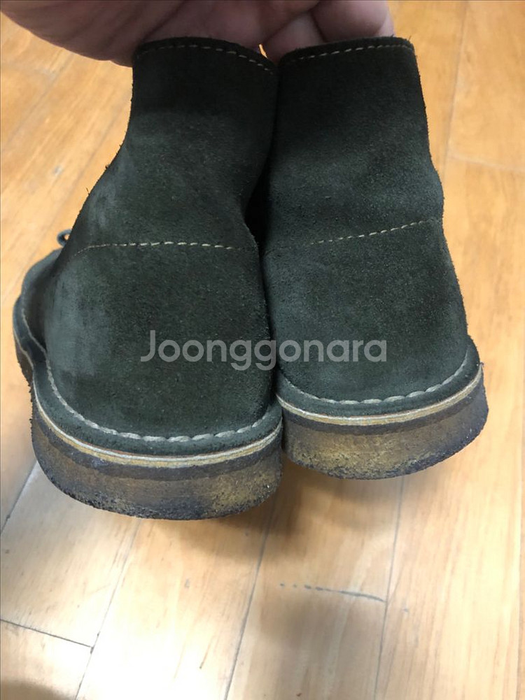 클락스 오리지널 데저트 부츠 처카부츠 올리브 265--6