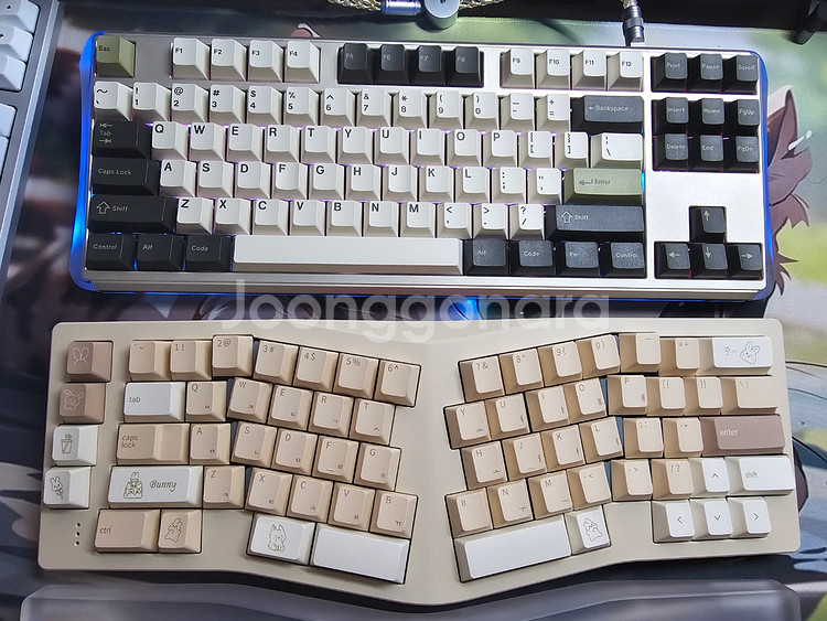 돌고래 pc 커스텀 키보드 판매합니다.--0