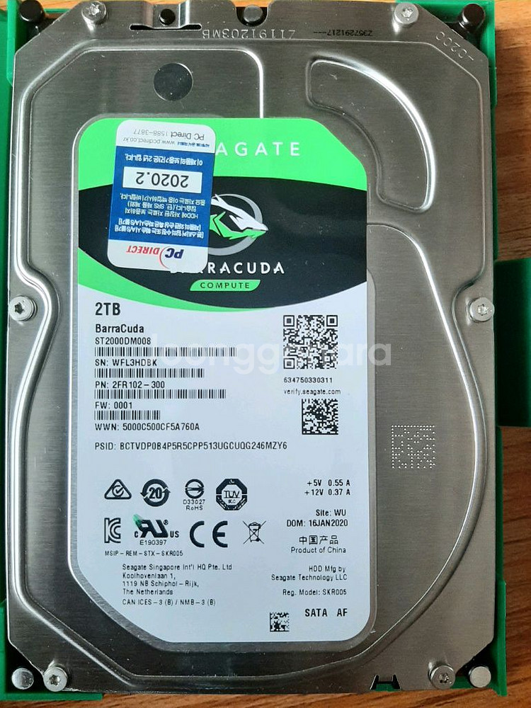 2TB HDD 하드디스크 무료배송--0