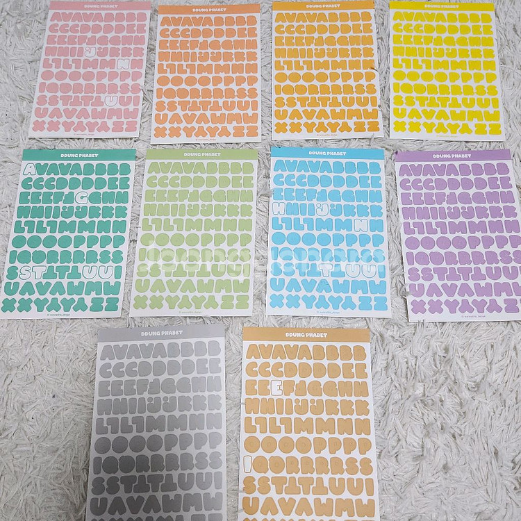 다꾸 알숫스 처분 뚱파벳 뚱넘버 파스텔--3