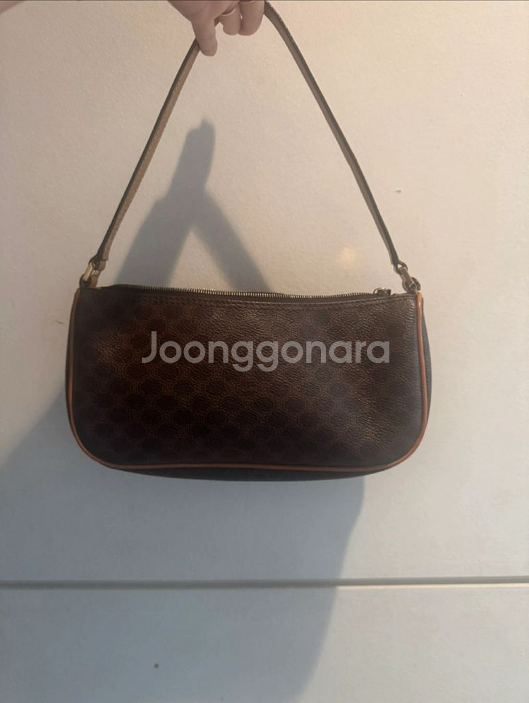 셀린느 브라운 마카담 블라종 숄더백 (빈티지)--0
