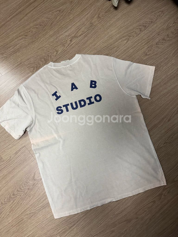 IAB STUDIO 오트밀 반팔 XL 변색 2.5 판매--6