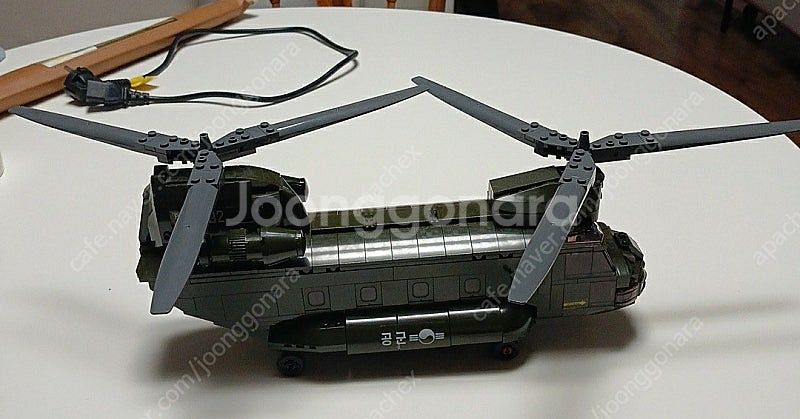 옥스포드블럭 코브라전투단 해병대 치누크 헬기 조립품--1