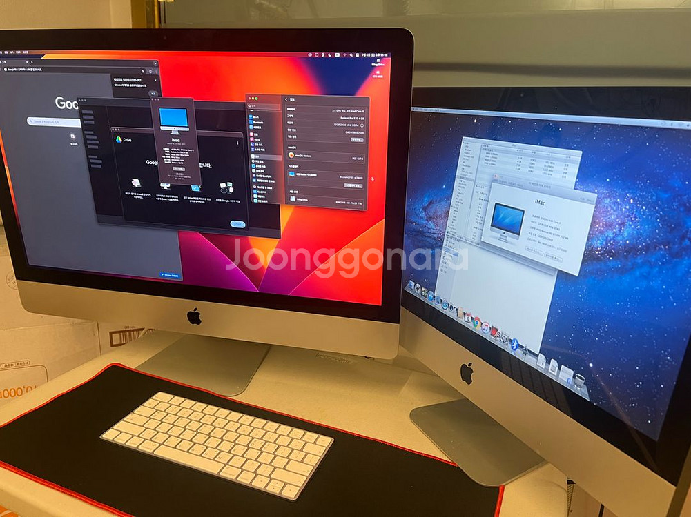 총 2대 5k 1TB i7 아이맥 27인치 21.5인치--0
