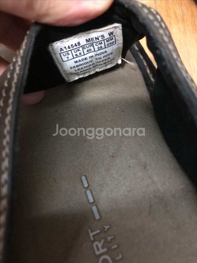 락포트 스웨이드 가죽 슬리퍼 쪼리 플립플랍 250--5