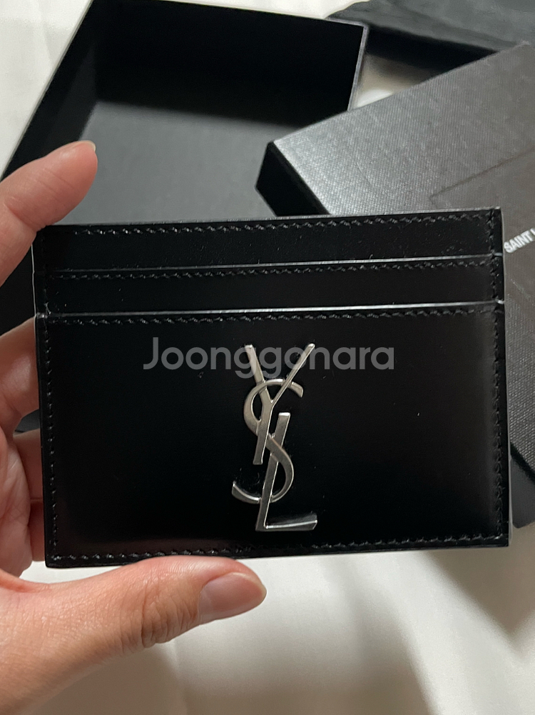 생로랑 은장 카드지갑 정품 (새상품 풀박스)--1