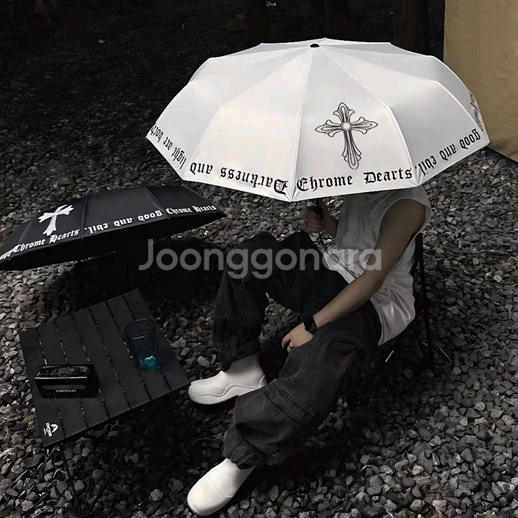 크롬하츠 우산겸 양산<선물용도>무배 새상품<블랙>--1