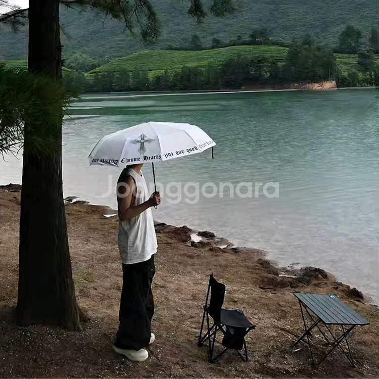 크롬하츠 우산겸 양산<선물용도>무배 새상품<블랙>--3