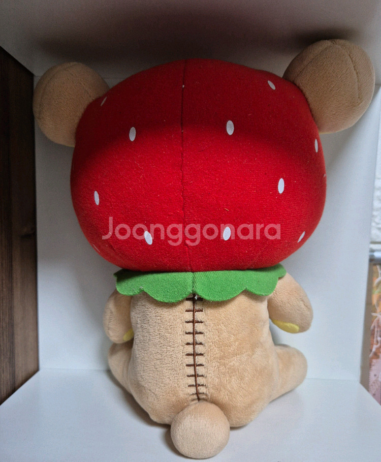딸기모자 리락쿠마 인형--1