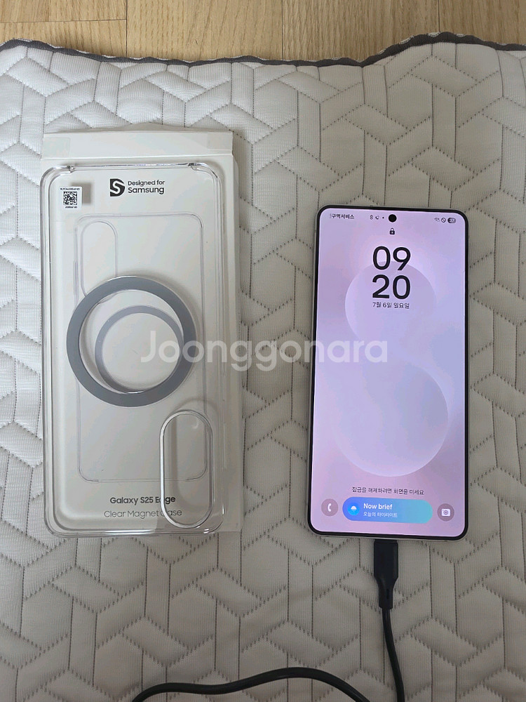 갤럭시 S25 엣지 512GB 실버 자급제 단순 개봉--0