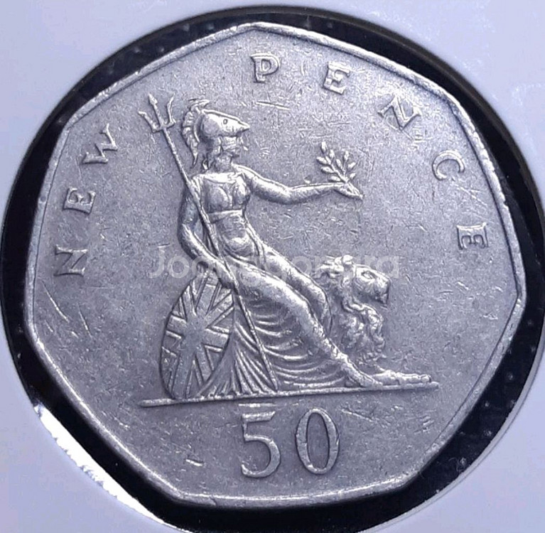 영국 1978년 50뉴펜스.외국주화 주화 화폐 동전--0