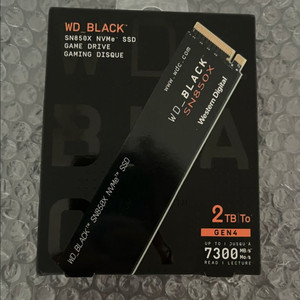 미개봉 m.2 ssd wd sn850x 2tb