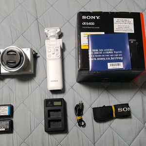 소니 미러리스 카메라 a6400 + 슈팅그립