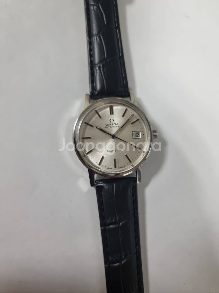 OMEGA 정품 오메가 시계 제네브 은장 자동36mm--0