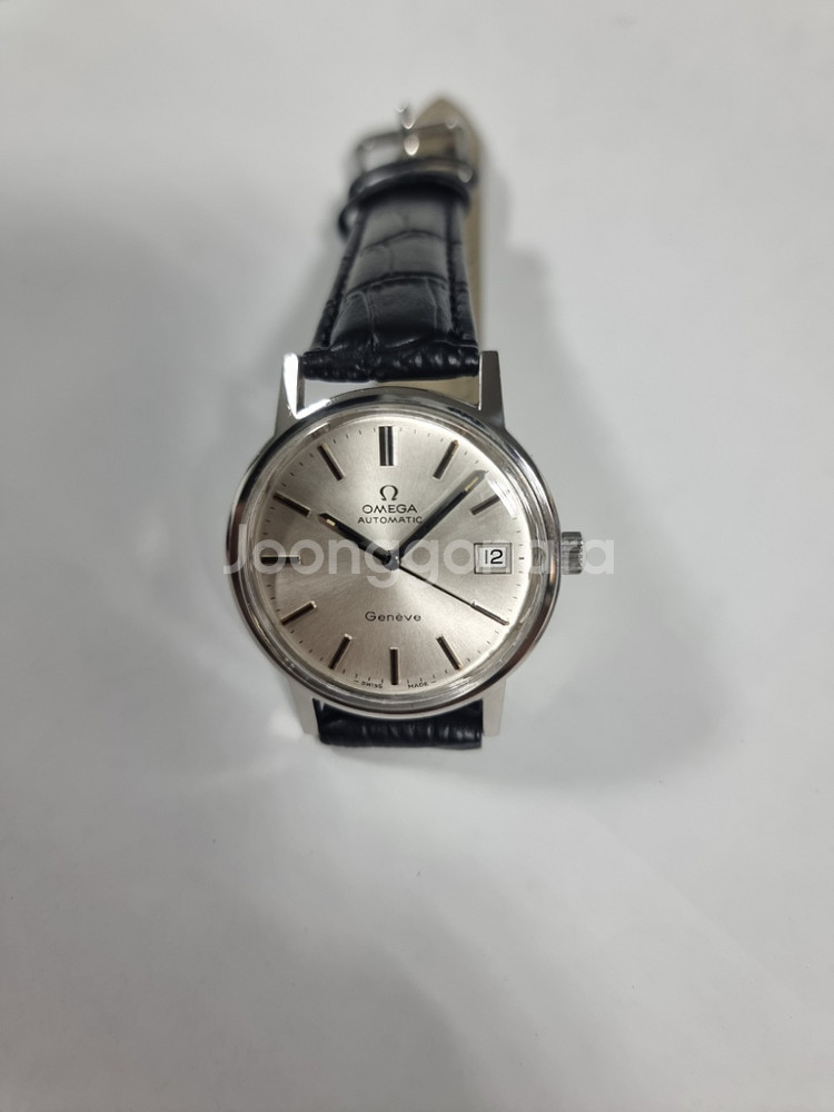 OMEGA 정품 오메가 시계 제네브 은장 자동36mm--3