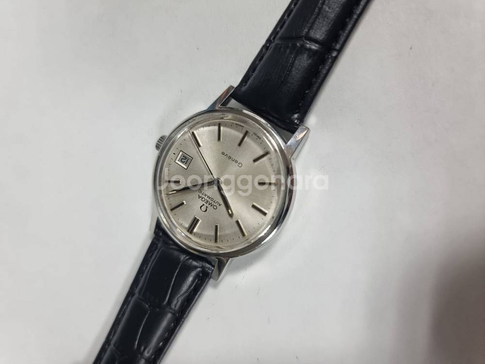 OMEGA 정품 오메가 시계 제네브 은장 자동36mm--8