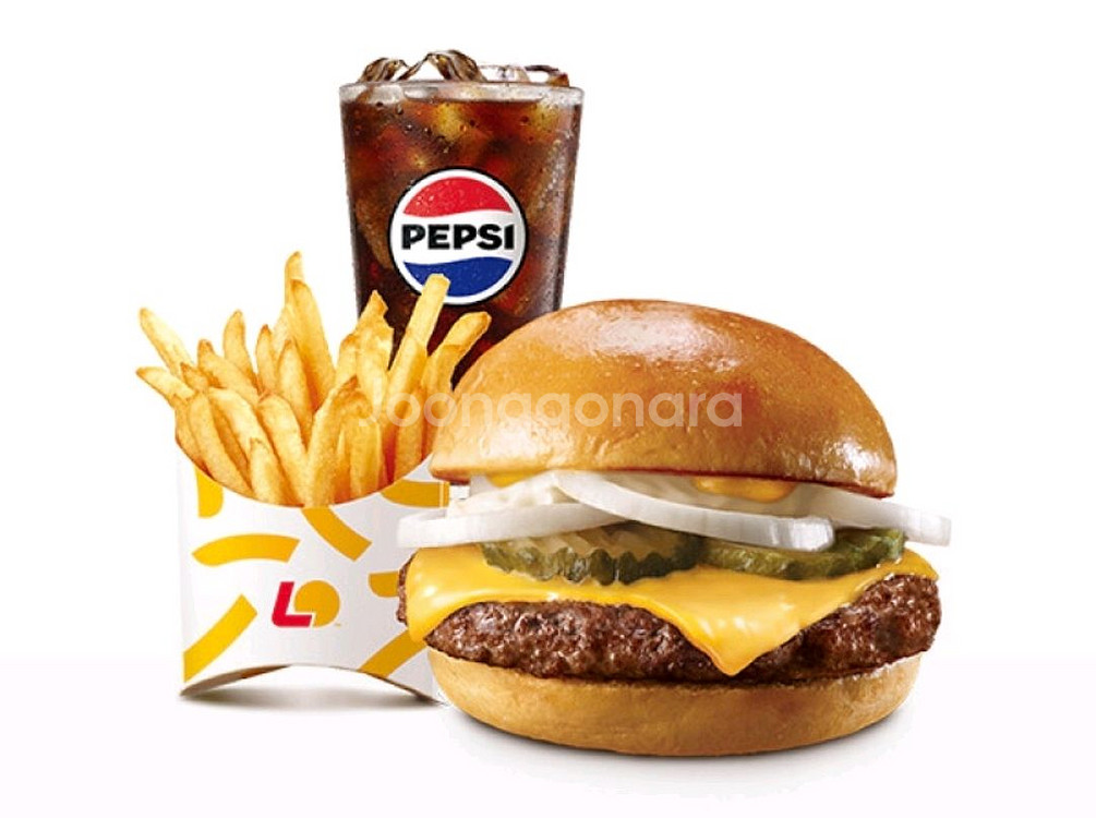 롯데리아 치즈버거세트 이용권 4장 일괄--0