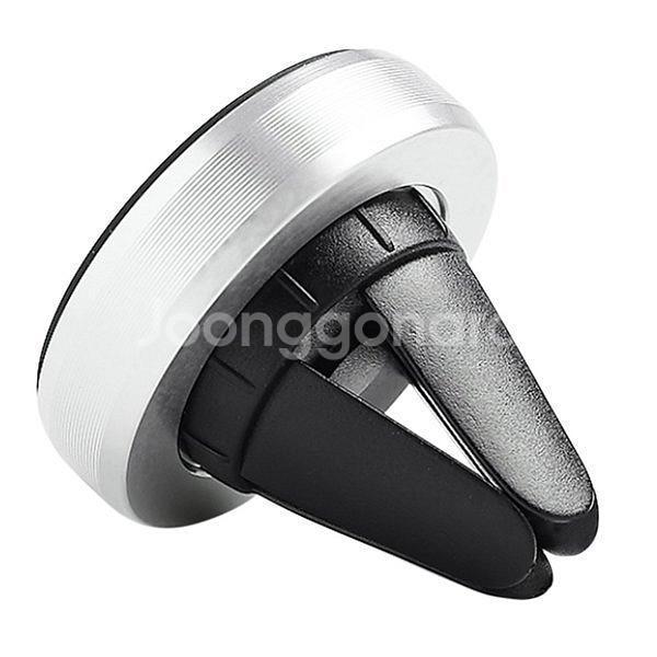 새 은색 차량용 송풍구 거치대 핸드폰 전화 홀더 연결--0