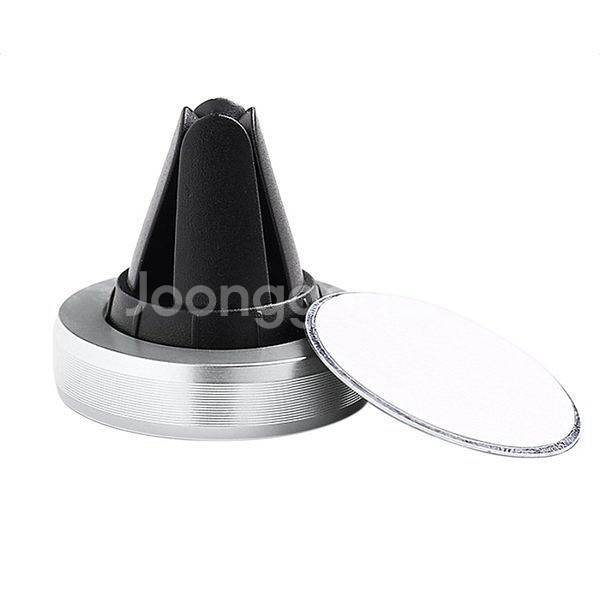 새 은색 차량용 송풍구 거치대 핸드폰 전화 홀더 연결--4