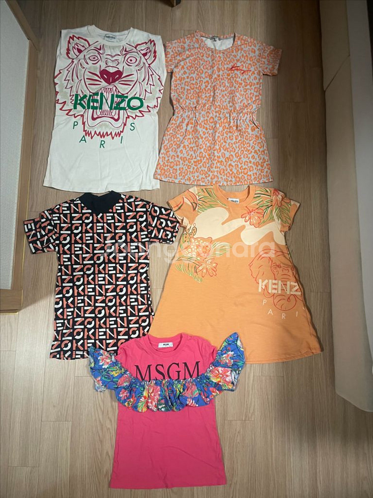 KENZO 겐조 여아 여름원피스, MSGM 티셔츠 6A--0