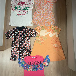 KENZO 겐조 여아 여름원피스, MSGM 티셔츠 6A