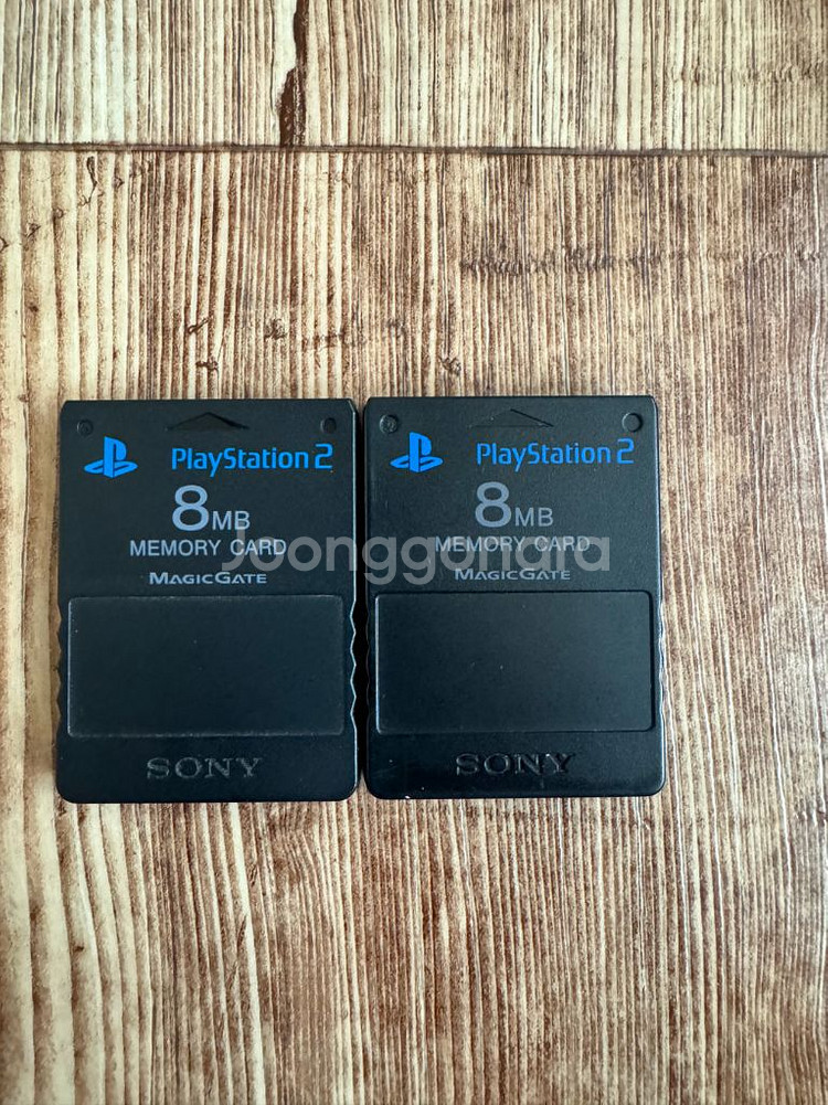 PS2 소니 플레이스테이션 메모리 정품 2개 일괄--0