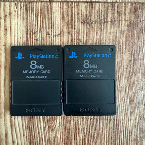 PS2 소니 플레이스테이션 메모리 정품 2개 일괄