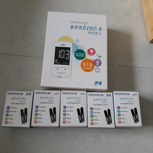 바로젠 혈당 측정기+혈당측정지50매5개