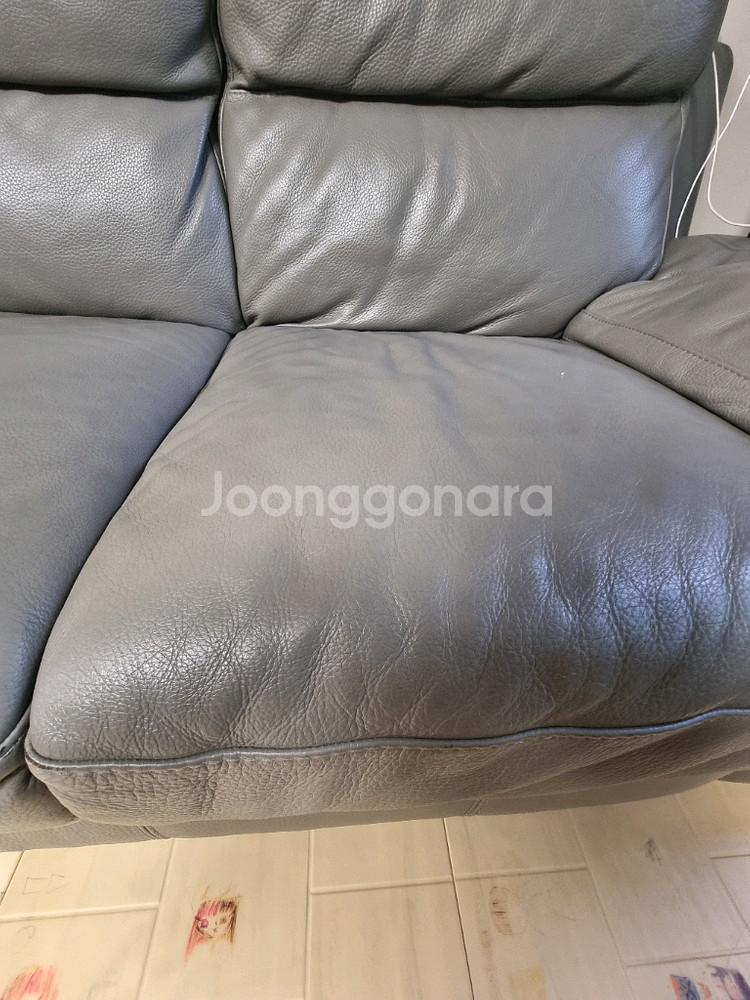 한샘 칼리아.4인쇼파 일자형--1